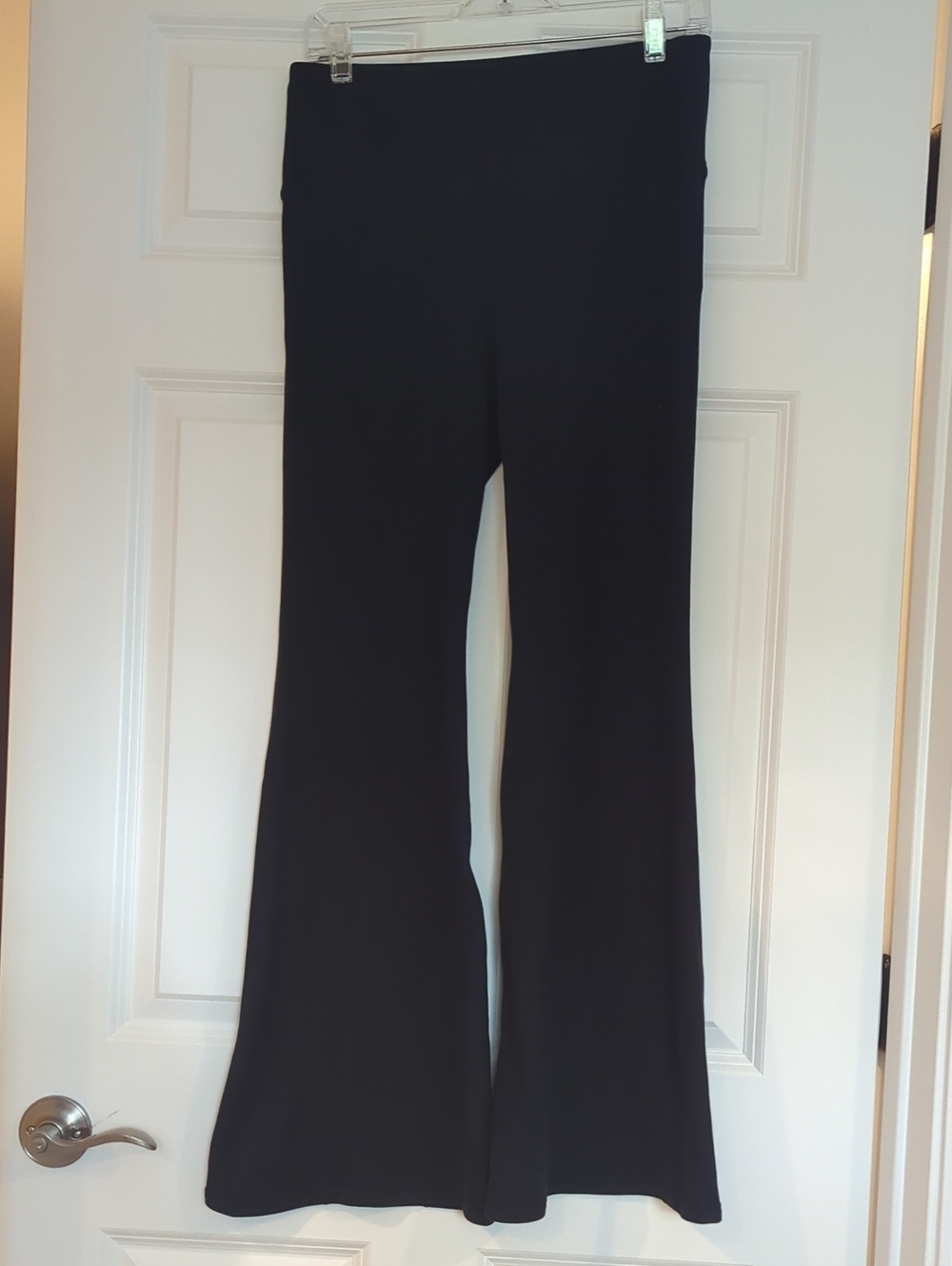 Classic Black Boot-Cut Flare Fleece Lined Leggings— Smooth Everyday Essential